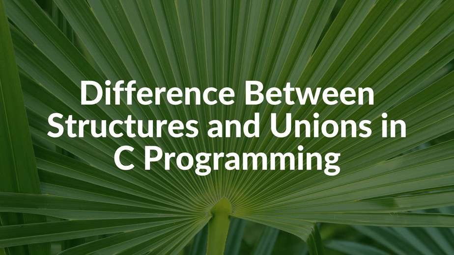 difference-between-structures-and-unions-in-c-programming