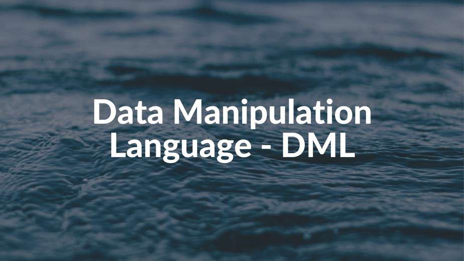 Data Manipulation Language Dml