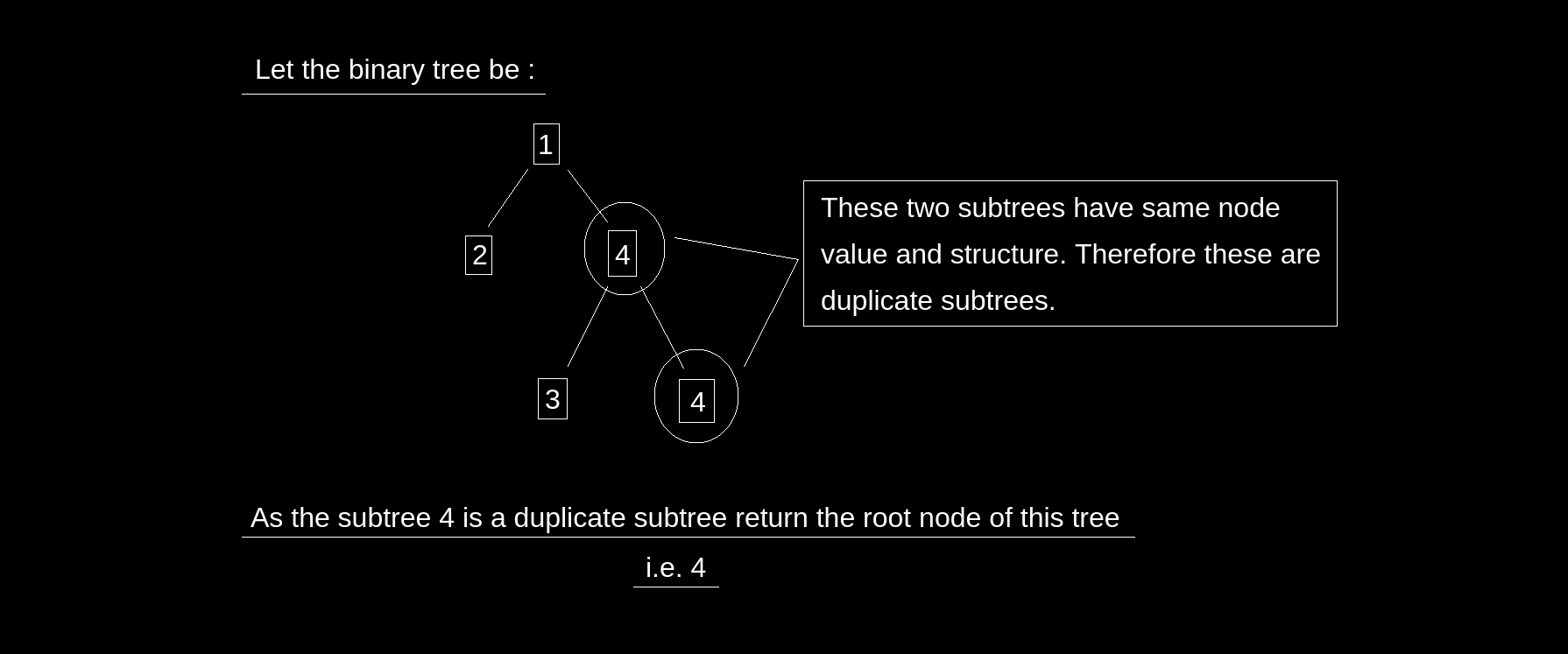 Find Duplicate Subtrees