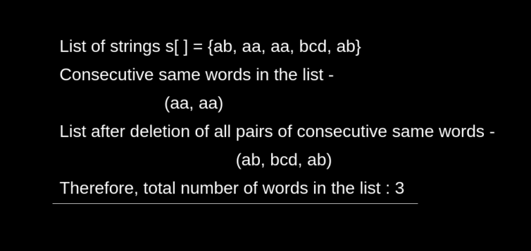 delete-consecutive-same-words-in-a-sequence-tutorialcup