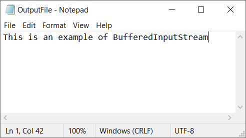 BufferedOutputStream in Java