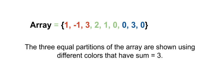 Partition Array Into Three Parts With Equal Sum Leetcode Solution ...
