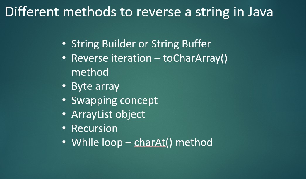 How to reverse a string in Java