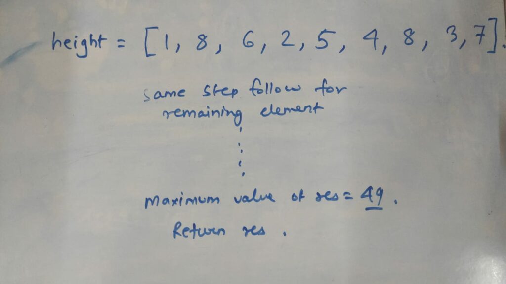 Container With Most Water LeetCode Solution